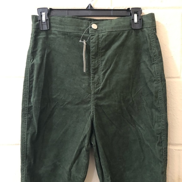 NWT ASOS Denim Green Corduroy Pants Size 30/32 - Picture 2 of 9